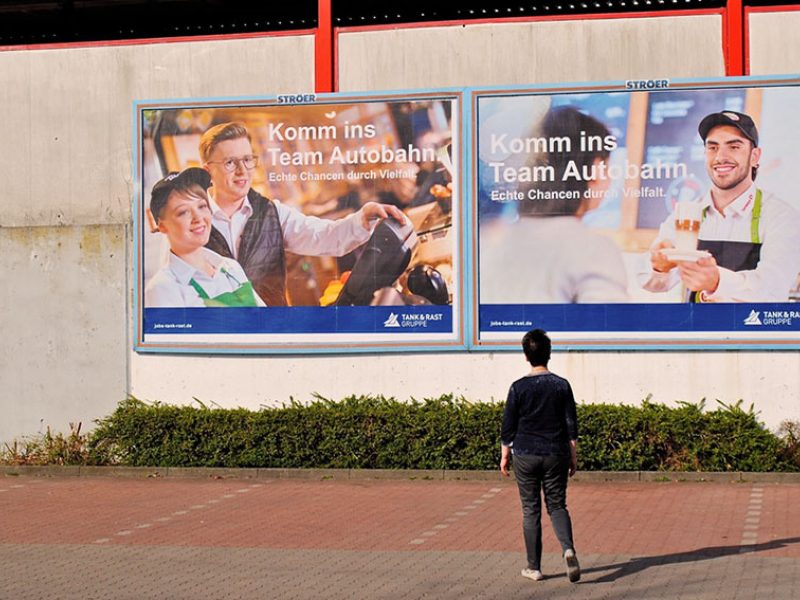 Außenwerbung Tankundrast